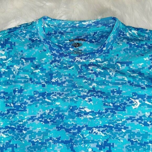 Reel Legend Mens Sports Mens Blue Print Shirt M New - Picture 1 of 7